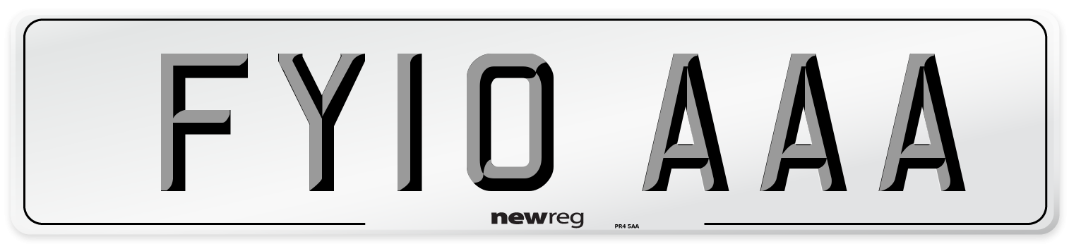 FY10 AAA Number Plate from New Reg